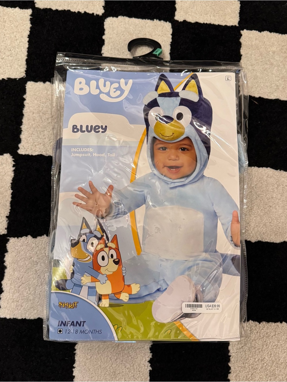 Bluey Spirit Halloween Costume Infant 12-18 Months 3 Piece Set